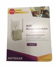 Netgear EX6120 White AC1200 Dual Band Wall Plug Design Wi Fi Range Extender