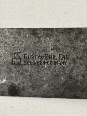 Gustav Emil Ern Solingen Germany Antique Carbon Steel Chef Knife
