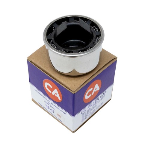 55 56 57 Chevy V-8 Oil Breather Cap Polished Stainless Steel 1955-1964 Chevrolet - Picture 2 of 5