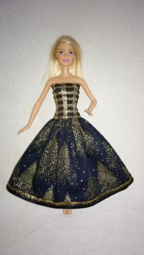 Barbie Puppen Kleid Weihnachten Prinzessin Glitzer Tannenbaum Weihnachtskleid 70 - Bild 1 von 2