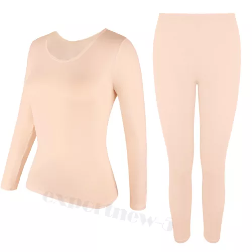 Damen Weiche Thermo Unterwäsche Unterwäsche Set Long Johns Top & Bottom Base Layer - Bild 21 von 24