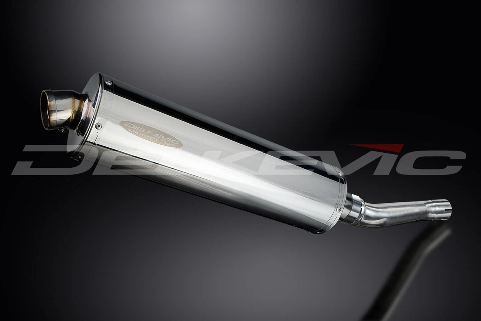 Kit silenciador escape acero inoxidable ovalado 18" Honda CBR250R 2011-2014 Delkevic Slip On Foto 3 de 4