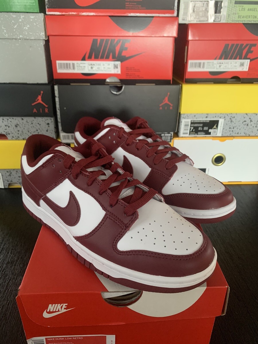 Nike Dunk Low Retro Team Red White 8.5 Men display picture 2