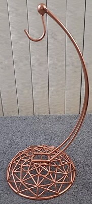 Copper Plated Banana Hook Stand 13 1/2'' Tall 6 1/2'' Base Circumference 