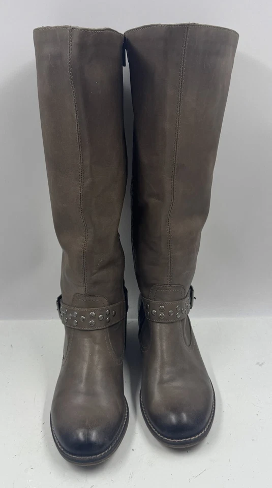 Botas informales Remonte para mujer 7 de cuero marrón con tachuelas cremallera lateral 88285026125 Foto 4 de 4