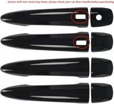 Door Handle Cover Black for Nissan 2019-2024 Altima SR 2020-2024 Sentra S SR SV