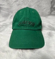 Jameson Irish Whiskey Hat Cap Mens Green Strap Back Casual Embroidered