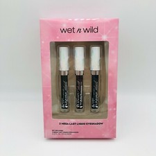 Wet N Wild 3 Mega Last Liquid EyeShadow 0.12 fl oz Holiday Gift Set Edition NEW