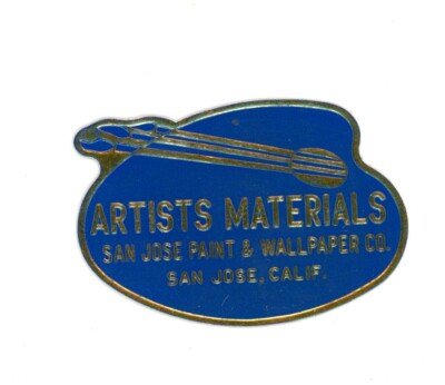 1950's Artists Materials San Jose Paint & Wallpaper Co. Poster Stamp F135E