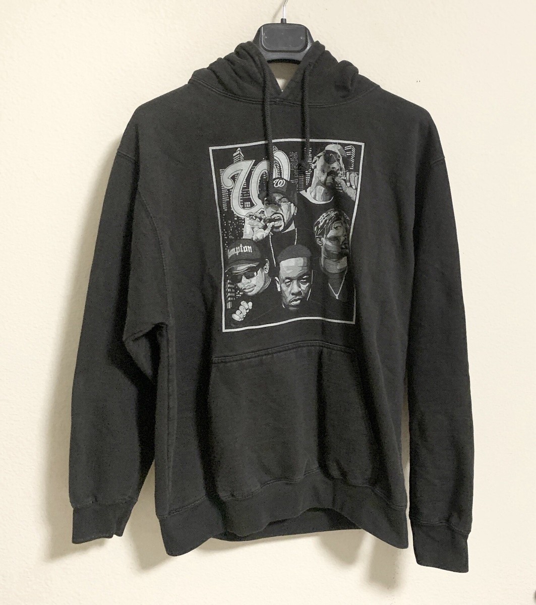 2PAC Snoop Dog Dre ウエストコースト ヒップホップ パーカー West Side Hoodie Sweatshirt Mens Medium 2Pac Eazy E Ice Cube
