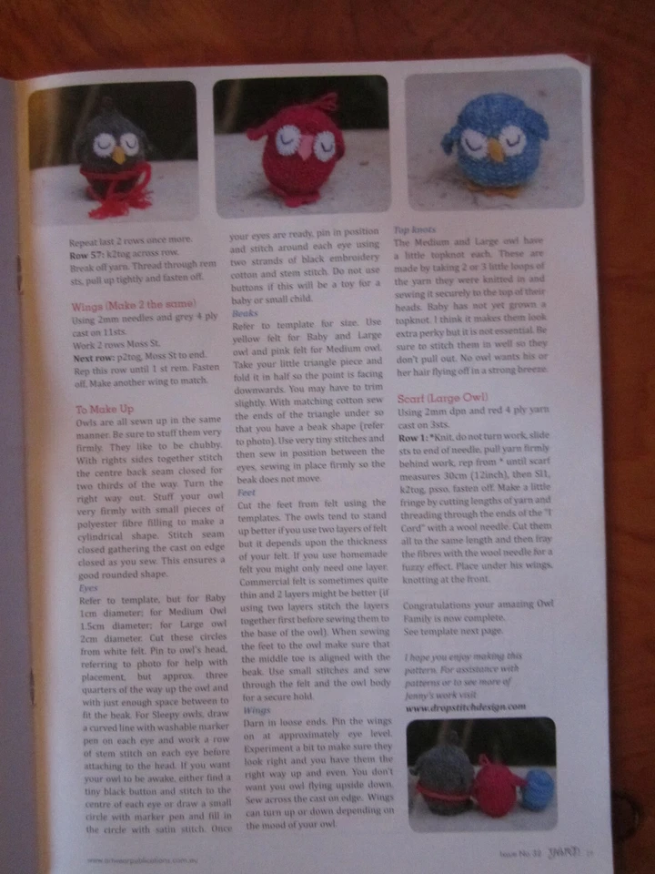 KNITTING PATTERN BOOK YARN KNIT FELT CROCHET SPIN ISSUE 32 GREAT **** MUST SEE - Image 2 of 2