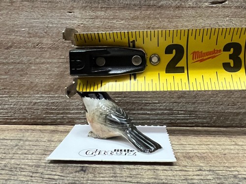 Chickadee Bird Porcelain Figurine 1.5" x 1" - Picture 4 of 5