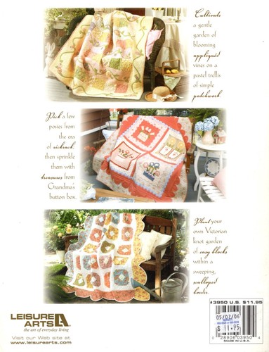 PASSION for POSIES 4 Charming Quilts Quilting BOOK #3950 UNUSED by Laurie Bird - Imagen 2 de 2