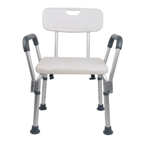 Adjustable Height Medical Shower Chair Bathtub Anti-slip Bench Bath Seat Stool - Picture 1 of 8