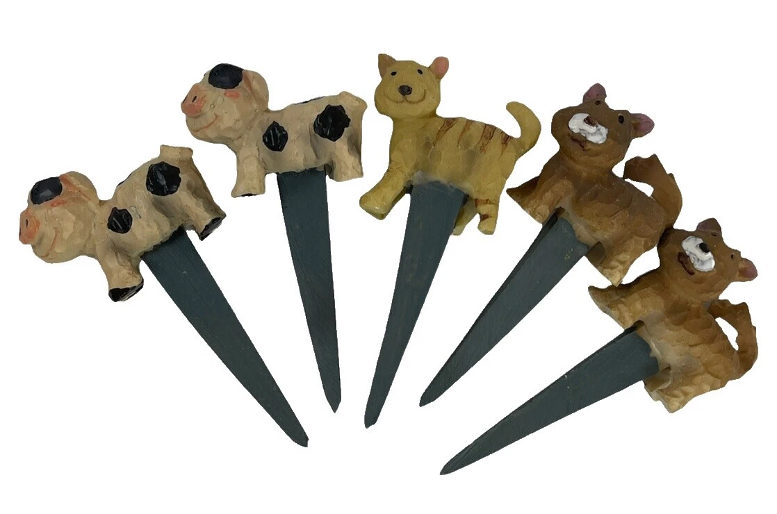 Wooden Brown Outdoor Garden Stakes