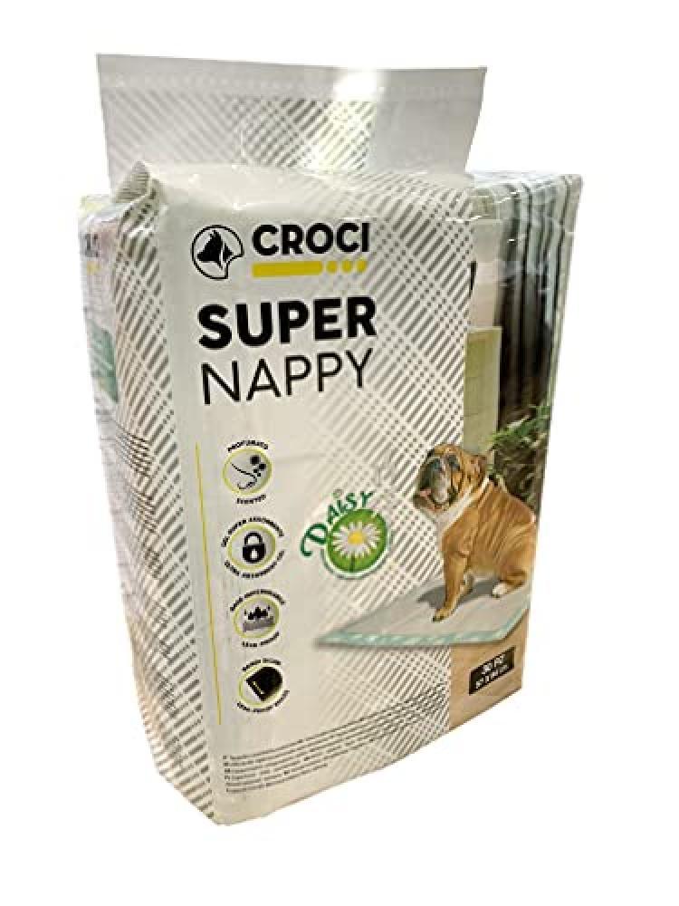 (TG. Formato 84x57) Croci Super Nappy Daisy - Tappetini Igienici per Cani 84x57