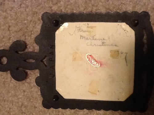 Lot of Five Trivets ● Cast Iron and Ceramic ● Decorative - Picture 5 of 10