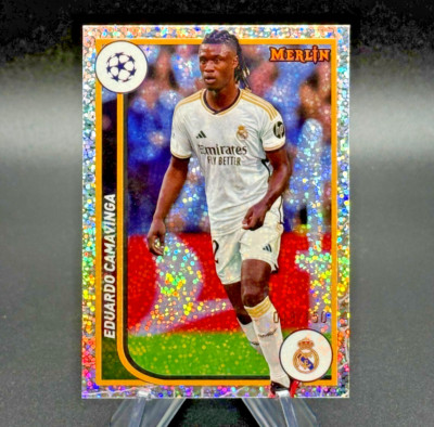 Eduardo Camavinga 2023-24 Topps Merlin UCC #108 Speckle Refractor /150 Madrid
