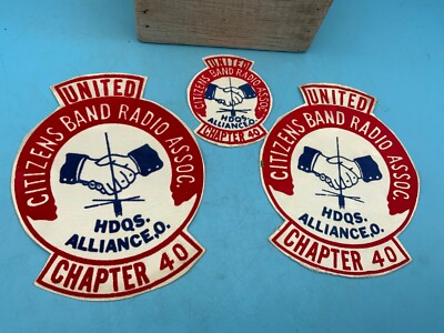 Vintage United Citizens Band Radio Assoc. Chapter 40 Patches, Lot of 3