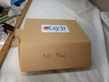 Lay3r 3D Pen with 3-Spool of Filament Black, White, and Blue - Tested, Working