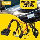 <!--F#f_0-->4x H4 9003 LED Headlight Wiring Harness Relay Harness Halogen Socket Plug Wire<!--F/-->