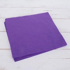 Premium Felt Sheets 10 Pack - 12" x 12" - Purple - Soft Wool-Like 1.2mm