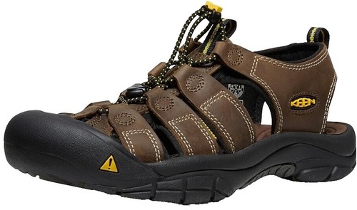 Keen Mens Brown Leather Fisherman Sandals Closed Toe Strap  display picture 3