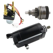 1997-1998 Starter Motor & Bendix for Kawasaki JT1100 1100STX 21163-3702 & Relay
