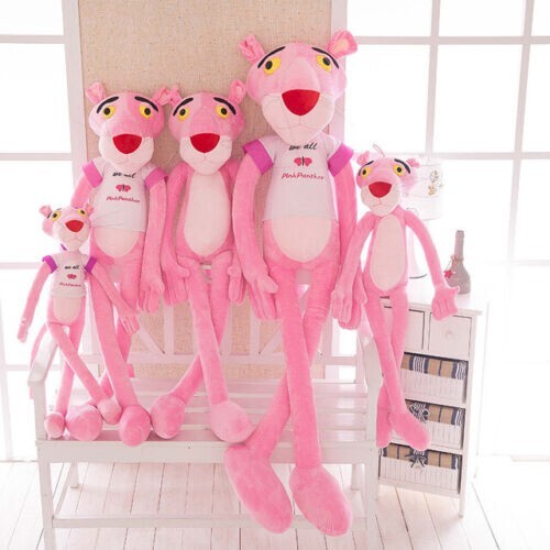 Pink Panther Plush Dolls Toy Stuffed Animal Christmas Figure Birthday Party Gift - Picture 4 of 8