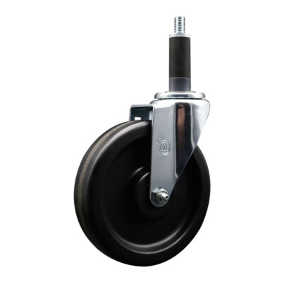 6 Inch Phenolic Wheel Swivel 1 Inch Expanding Stem Caster SCC