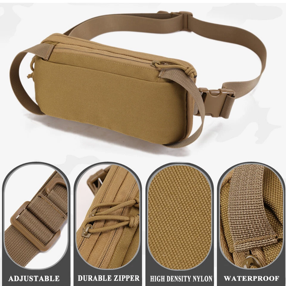 Bolsa táctica oculta para pistola funda para pistola EDC bolso de cintura bolso de hombro Foto 2 de 4