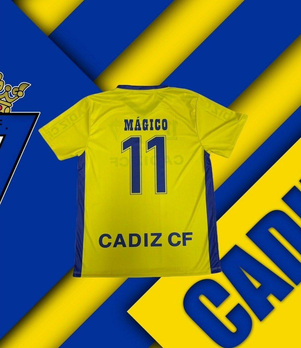 CADIZ CF CAMISETA CON #11 MAGICO AMARILLA/ CADIZ CF JERSEY MEN