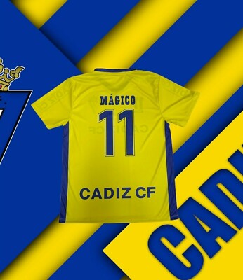 CADIZ CF CAMISETA CON #11 MAGICO AMARILLA/ CADIZ CF JERSEY MEN