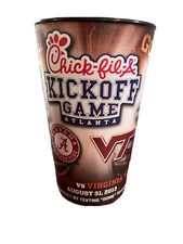 Alabama Football vs Virgina Tech Stadium Souvenir Cup. Chick-fil-A kickoff 2013