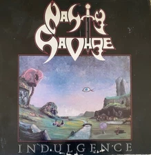NASTY SAVAGE Indulgence 1987 Original vinyl LP + Lyric Sheet Metal Blade records