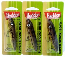 Lot of (3) Heddon 3" Super Spook Boyo - Florida Bass
