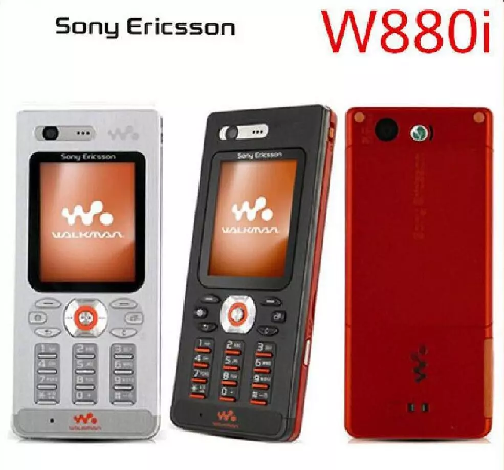 Original Sony Ericsson W880 W880i 3G Mobile Phone 1.8'' TFT Screen 2MP  Camera Bluetooth 950mAh Battery Classic CellPhone - AliExpress