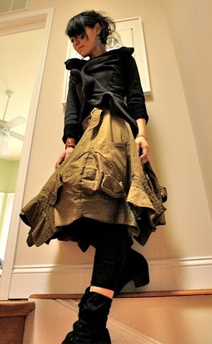 Junya Watanabe CDG SS 06 Deconstructed Military Surplus Skirt S #MetroBulotDodo - Picture 1 of 11