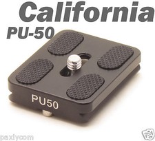 PU-50 Quick Release Plate Sirui Tripod ball head 1/4" Screw Arca Swiss QR