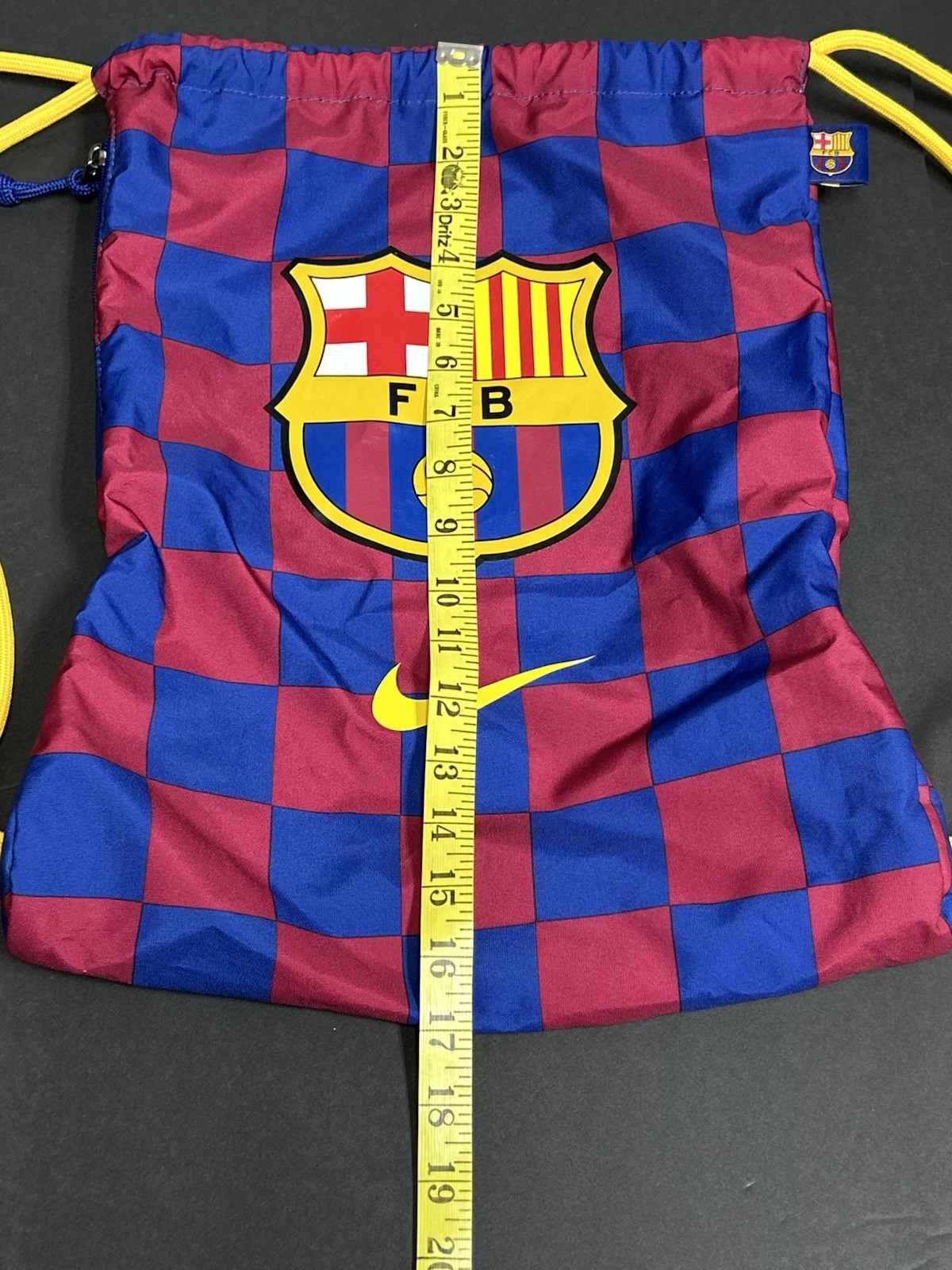 FCB Barcelona Drawstring Cinch Backpack NIKE Gym … - image 9