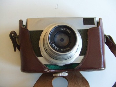 Werra I Analogkamera - Grün/Silber mit Novonar 50mm f/3.5 + Tasche KULT! Vintage