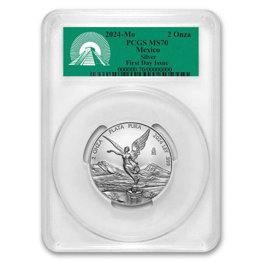 2024 Mexico 2 oz Silver Libertad MS-70 PCGS (First Day Issue) | eBay