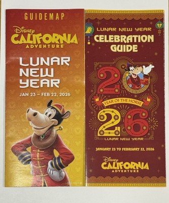 New Disney California Aventure Guide Map & Food Map Lunar New Year January 2026
