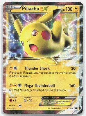 PIKACHU EX XY174 Holo PROMO XY Promo Pokemon MP