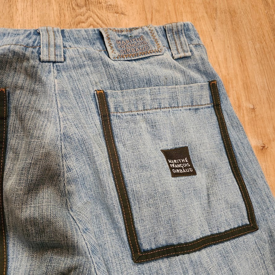 Vintage Marithe Francois Girbaud Jeans 33x32 Baggy Green Shuttle