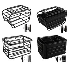 Bike Rear Basket Sturdy Dog Carrier Bicycle Cargo Rack Bicycle Basket for Travel