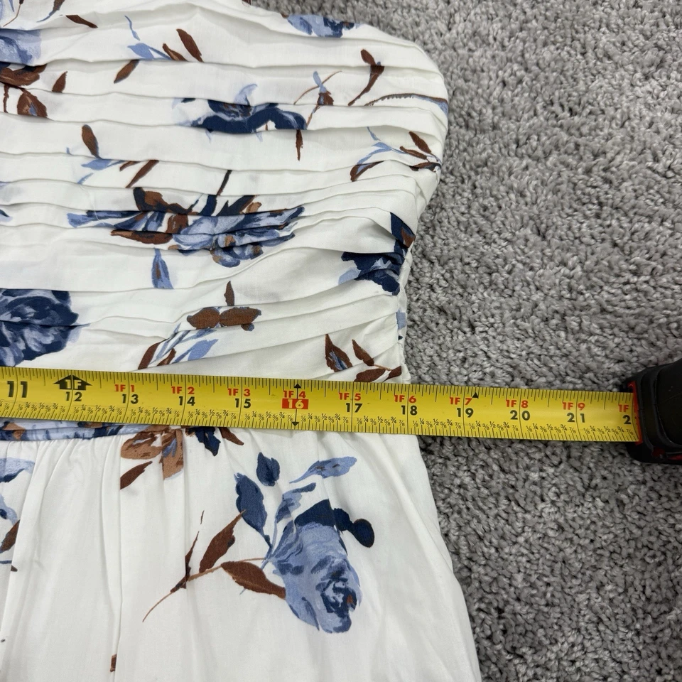 Maxi Vestido Para Mujer Abercrombie Fitch Emerson XLP Cottagecore Corbata Correa Playa Foto 4 de 4