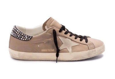 Golden Goose Men Superstar Sneakers Taupe Brown Studs NIB EU  display picture 3