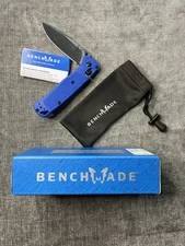 Benchmade Narrows, M390, AXIS, Ball bearings, Folding Knife Blue  (NEW)  (BM-5)