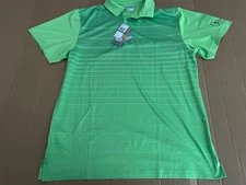 Mens Large PGA Tour Pro Series Green Polo Brand New with Tags